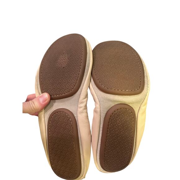Yosi Samra Samara Foldable Ballet Flat in Nude Leather, Size 6‎ Commute Workwear - Picture 4 of 11